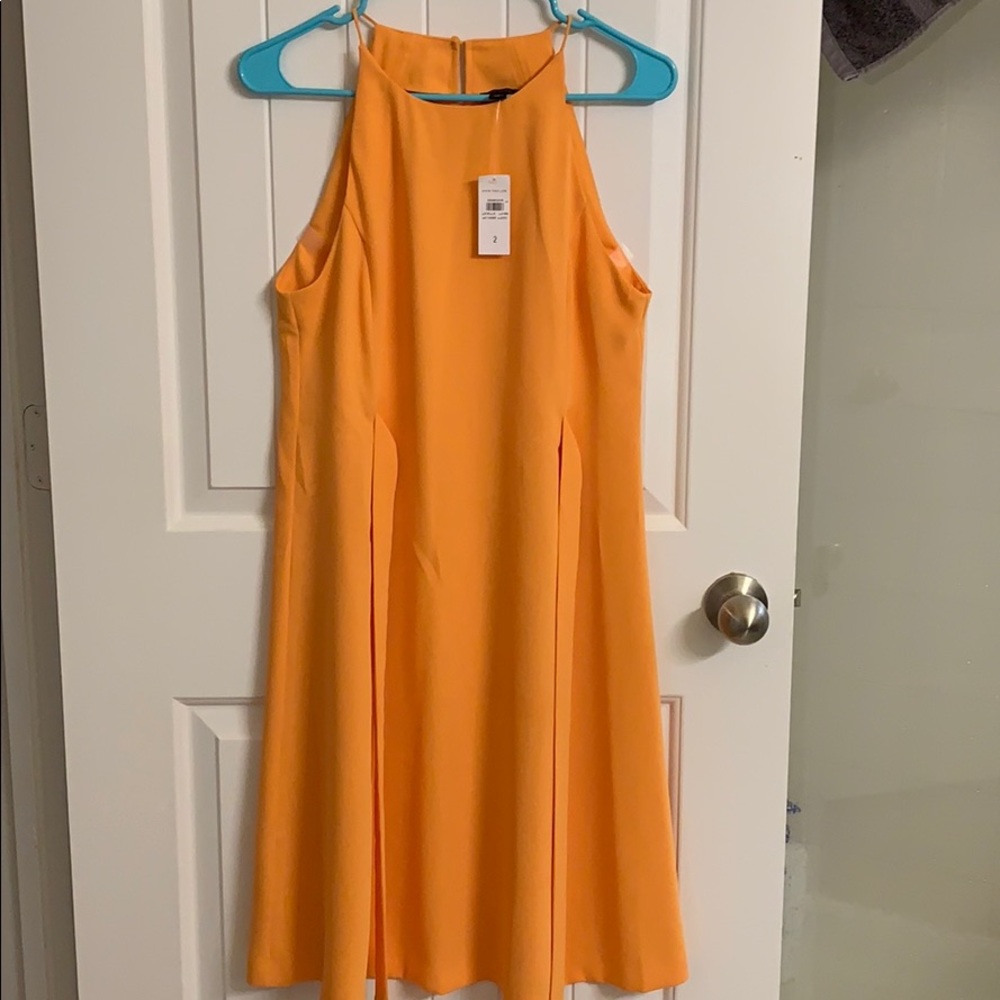 Ann Taylor NWT Orange Midi Dress